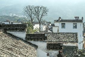 Hui-style Scene in Chengkan Ancient Village in Anhui
