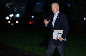 President Biden Arrives at White House