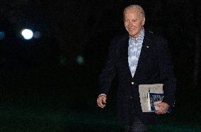 President Biden Arrives at White House
