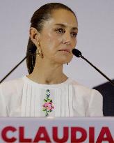 Claudia Sheinbaum, Candidate For The Presidency Of Mexico For The MORENA Party, Presents Her Official Campaign Team