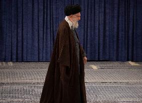 Iran, Elections, Supreme Leader Ayatollah Khamenei Voting