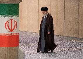 Iran, Elections, Supreme Leader Ayatollah Khamenei Voting