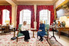Queen Camilla Receives Ukrainian First Lady Olena Zelenska