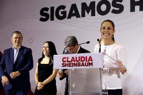 Presidential Hopeful Sheinbaum Presents Her Campaign Team - Mexico