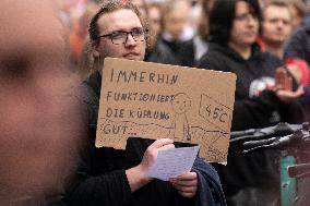 ''Better Public Transit'' Demo With Ver.di Union And '' Fridays For Future'' In Cologne