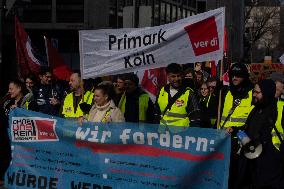 ''Better Public Transit'' Demo With Ver.di Union And '' Fridays For Future'' In Cologne