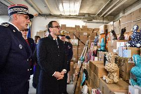 Thomas Cazenave Visits The Interior Surveillance Brigade - Aulnay-Sous-Bois