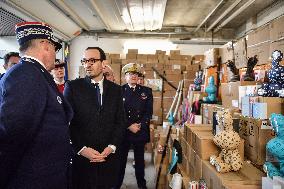 Thomas Cazenave Visits The Interior Surveillance Brigade - Aulnay-Sous-Bois