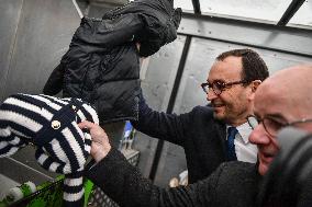 Thomas Cazenave Visits The Interior Surveillance Brigade - Aulnay-Sous-Bois