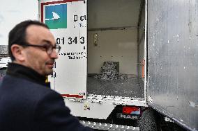 Thomas Cazenave Visits The Interior Surveillance Brigade - Aulnay-Sous-Bois