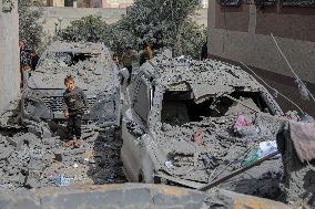 MIDEAST-GAZA-RAFAH-ISRAEL-AIRSTRIKE-AFTERMATH