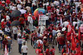 Claudia Sheinbaum, Candidate For The Presidency Of Mexico For The MORENA Party, Begins Her Campaign In The Zócalo Of Mexico City