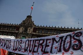 Claudia Sheinbaum, Candidate For The Presidency Of Mexico For The MORENA Party, Begins Her Campaign In The Zócalo Of Mexico City