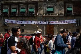 Claudia Sheinbaum, Candidate For The Presidency Of Mexico For The MORENA Party, Begins Her Campaign In The Zócalo Of Mexico City