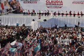 Claudia Sheinbaum, Candidate For The Presidency Of Mexico For The MORENA Party, Begins Her Campaign In The Zócalo Of Mexico City