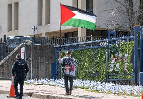 Protest At Israeli Embassy - Washington