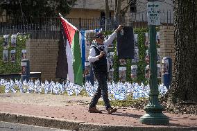 Protest At Israeli Embassy - Washington