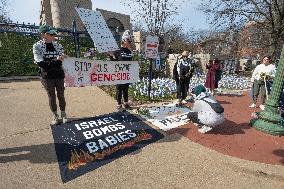 Protest At Israeli Embassy - Washington