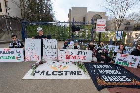 Protest At Israeli Embassy - Washington