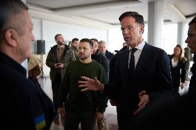 Zelensky And Rutte Meet In Kharkiv - Ukraine
