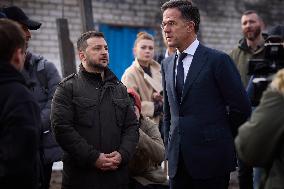 Zelensky And Rutte Meet In Kharkiv - Ukraine
