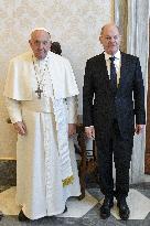 Pope Francis Meets Olaf Scholz - Vatican