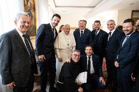 Pope Francis Meets With World Children's Day Organizing Committee