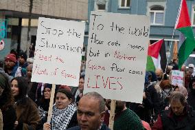 Pro Palestinian Protest Continues In Duesseldorf