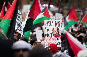 Demonstration for Rafah at Israeli Embassy in Washington, DC