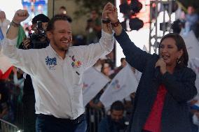Xóchitl Gálvez, Candidate For The Presidency Of Mexico For The Coalition "Fuerza Y Corazón Por México" (Strength And Heart For M