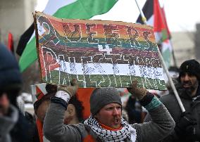 Pro-Palestinian Solidarity Rally In Edmonton