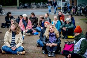 Sit-In Protest In Solidarity With Palestinians - The Hague