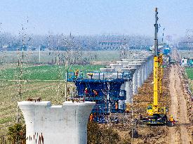 Nanjing-Huai'an Intercity Railway Construction