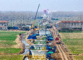 Nanjing-Huai'an Intercity Railway Construction