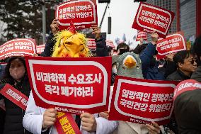 20,000 Doctors Protest Against Government In Seoul