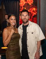 Lionel Messi And Antonela Roccuzzo At Gekko - Miami