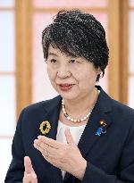 Japan's Foreign Minister Kamikawa speaks in interview
