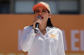 Salomón Chertorivski, Sandra Cuevas And Alejandra Barrales, Members Of The Citizen Movement Party, Begin A Campaign Prior To The