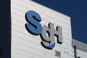 SG Holdings signage and logo