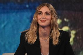 Chiara Ferragni On Che Tempo Che Fa TV Show - Milan