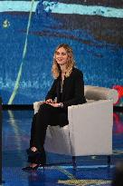 Chiara Ferragni On Che Tempo Che Fa TV Show - Milan