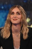 Chiara Ferragni On Che Tempo Che Fa TV Show - Milan