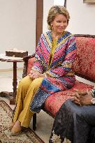 Queen Mathilde Visit To Ivory Coast