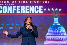 Vice President Harris Speaks At International Association of Fire Fighers Legislative Conference in DC