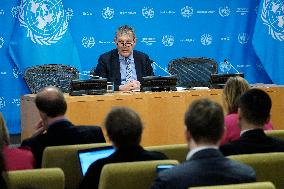 UNWRA Commissioner -General  Holds A Press Conference About Efforts To Dispmantle The Agency