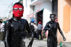 Xinacates Carnival Celebration In Puebla, Mexico