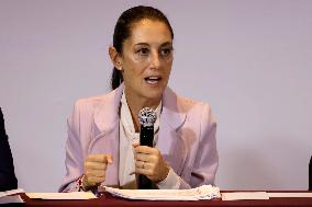Claudia Sheinbaum Presidential Candidate Press Conference