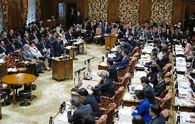 Upper House budget committee session in Tokyo