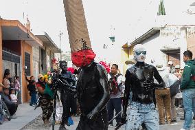 Xinacates Carnival Celebration In Puebla - Mexico