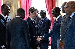 Gabriel Attal Meets with Chad Prime Minister - Paris